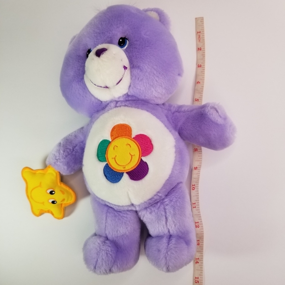 VINTAGE CARE BEARS HARMONY PURPLE BEAR PLUSH 2003 - Picture 9 of 10